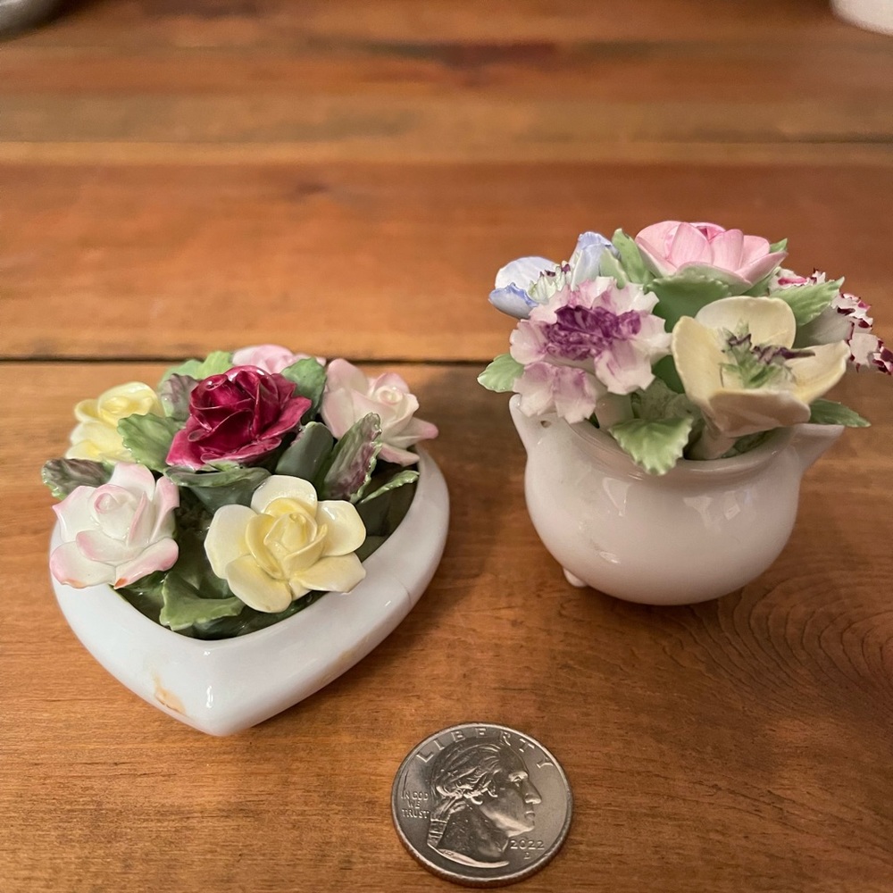Small Coalport Bone China Bouquets from England